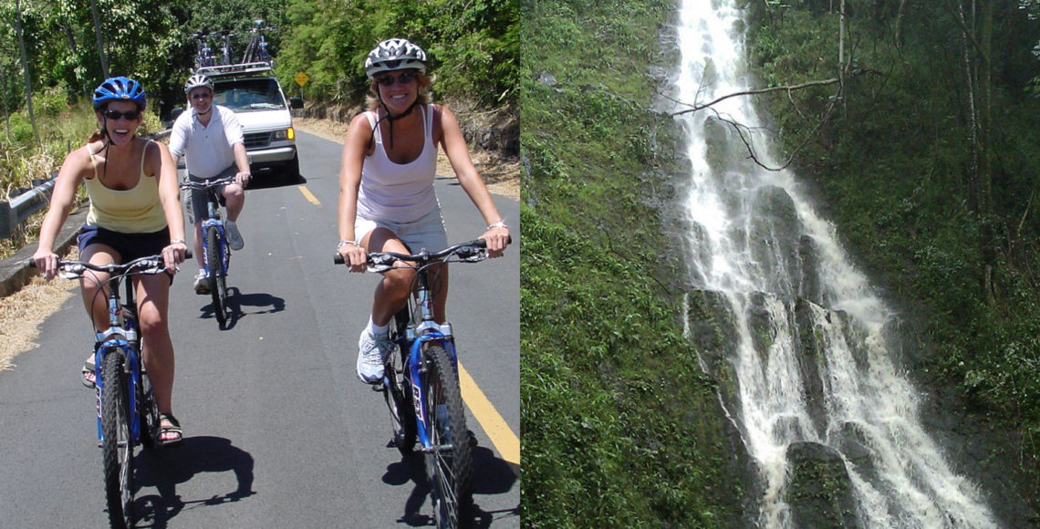 Downhill Bike & Ko’olau Waterfall Hike